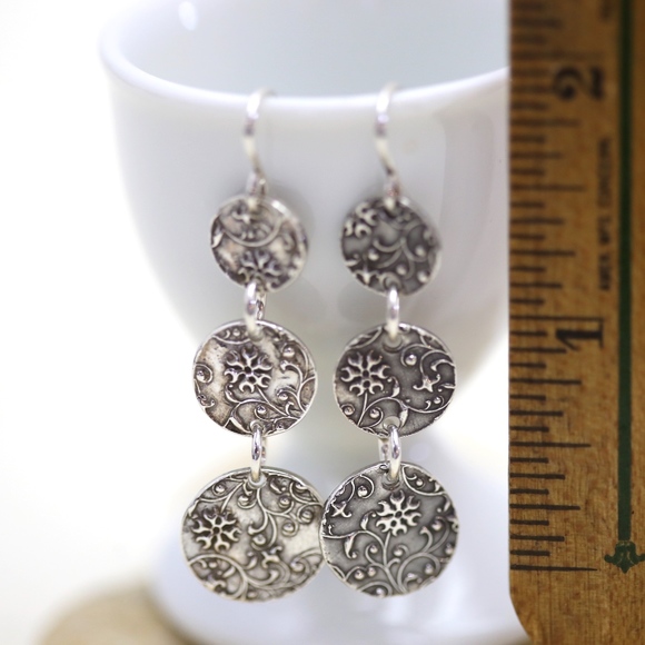 Sterling silver earring dangles - Picture 5 of 5
